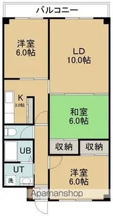 シャトーかなほり【4階】の間取り